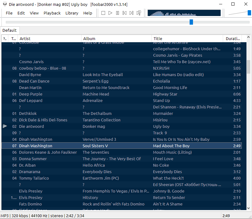 foobar2000 simple tabs